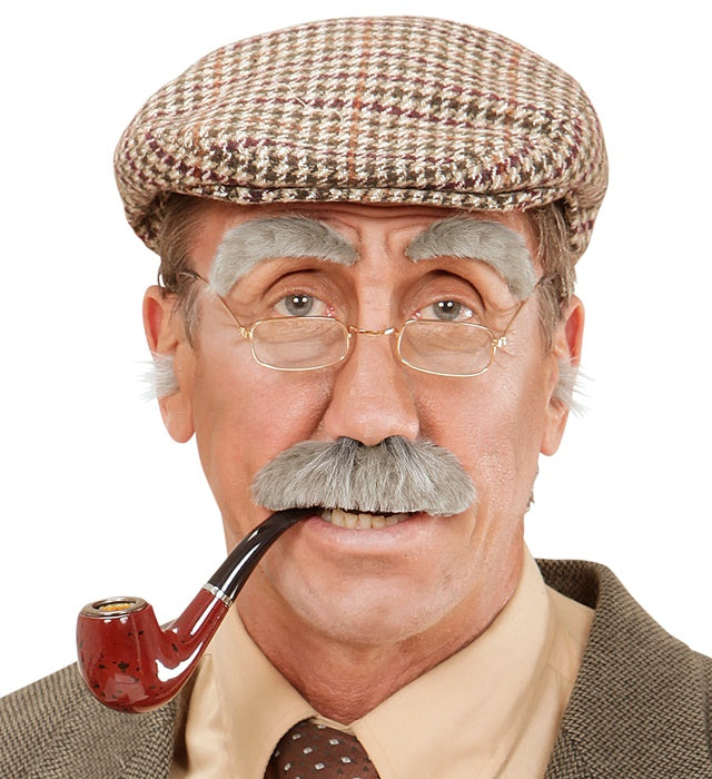 Old Man Set  Eyebrows & Moustache 