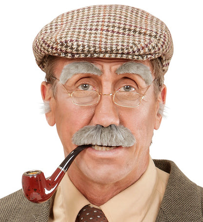 Old Man Set  Eyebrows & Moustache 