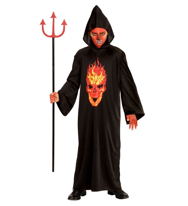 Skeleton Devil  Hooded Robe 