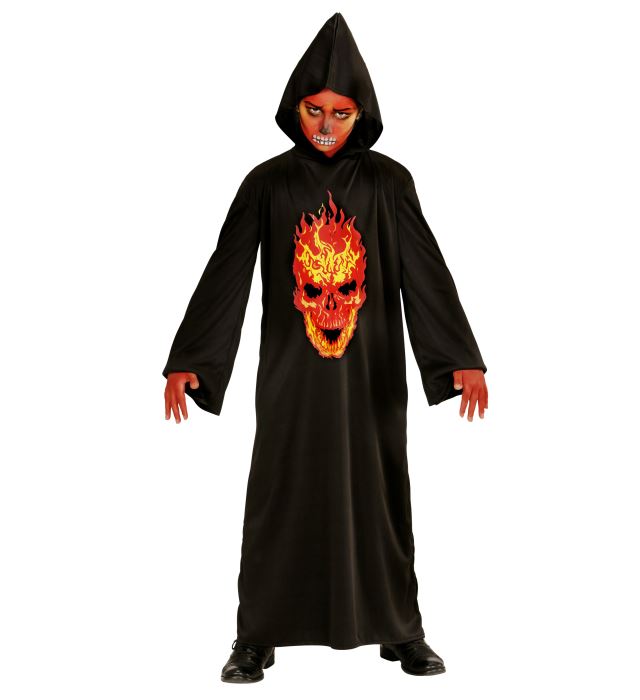 Skeleton Devil  Hooded Robe 