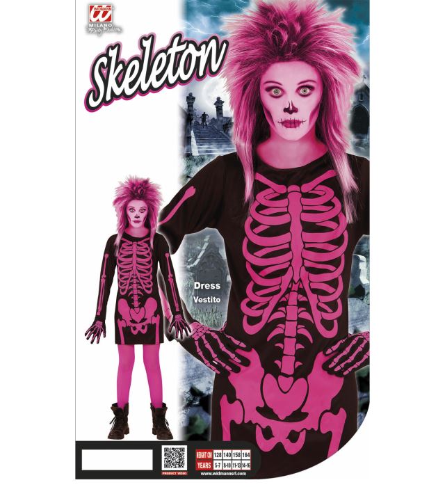 Pink Skeleton  Dress 