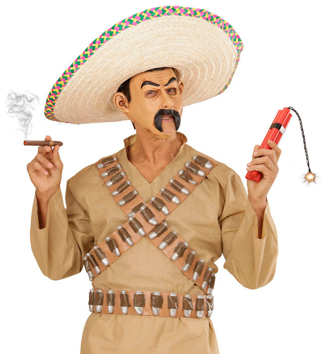 Mexican 3/4 Open Mouth Mask