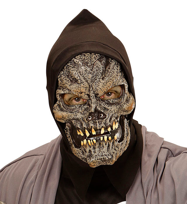 Grim Reaper Half Face Hooded Foamlatex Mask For Children