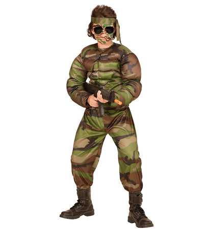 Super Muscle Soldier  Muscle Shirt, Pants, Headband 