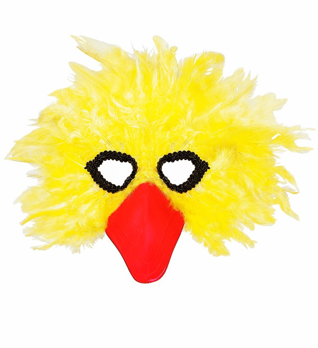 Yellow Bird Feather Mask