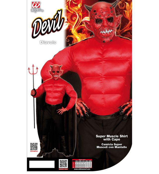 Devil  Muscle Shirt, Cape 