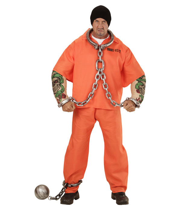 Tattooed Convict  Shirt, Tattooed Muscle Arms, Pants 