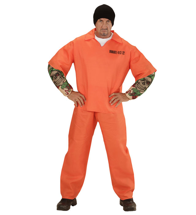 Tattooed Convict  Shirt, Tattooed Muscle Arms, Pants 
