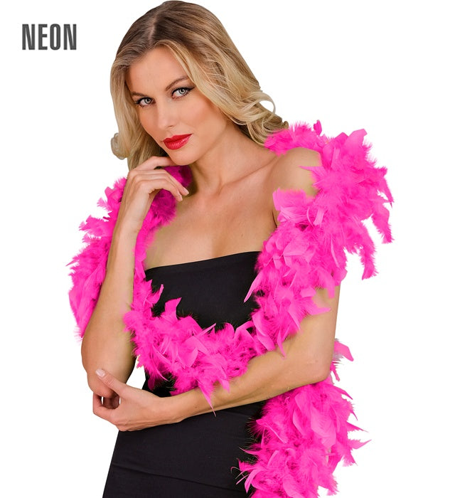 Neon Pink Feather Boa - 1,80 M - 50 G