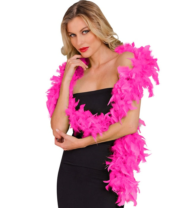 Neon Pink Feather Boa - 1,80 M - 50 G