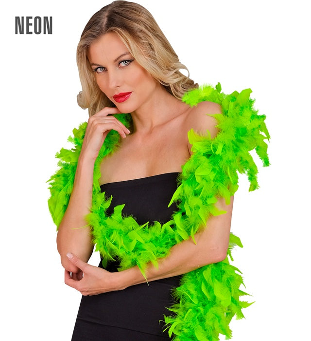 Neon Green Feather Boa - 1,80 M - 50 G