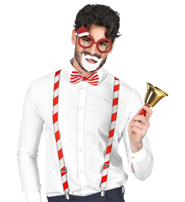 Santa Claus  Glasses, Braces, Bow Tie 
