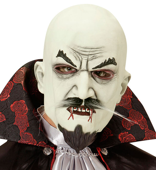 Vampire Mask With Moustache & Goatee