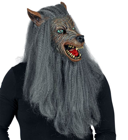 Werewolf Full Head Mask With Fur