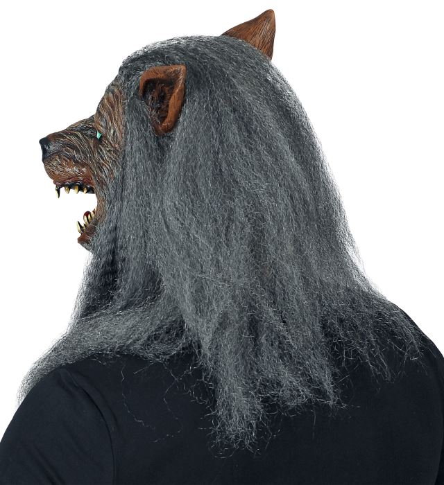 Werewolf Full Head Mask With Fur