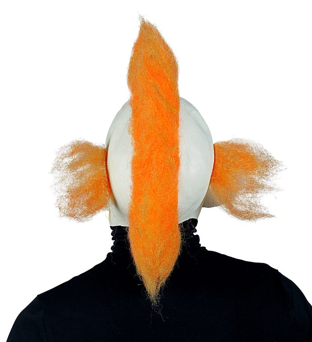 Horror Circus Clown Full Head Mask With Hair