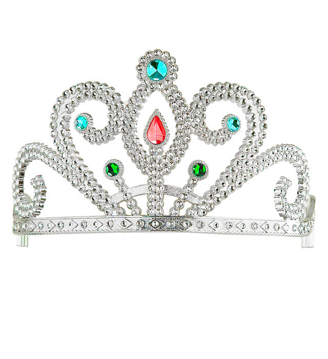 Silver Tiara With Gems