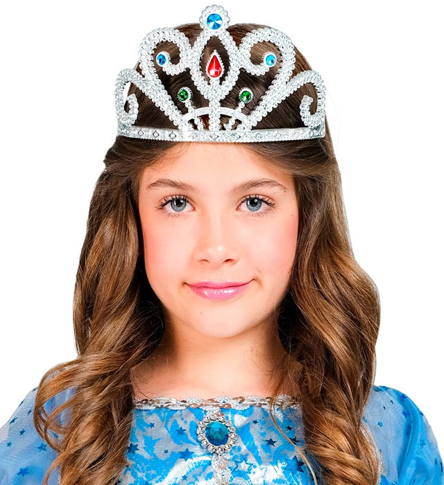 Silver Tiara With Gems