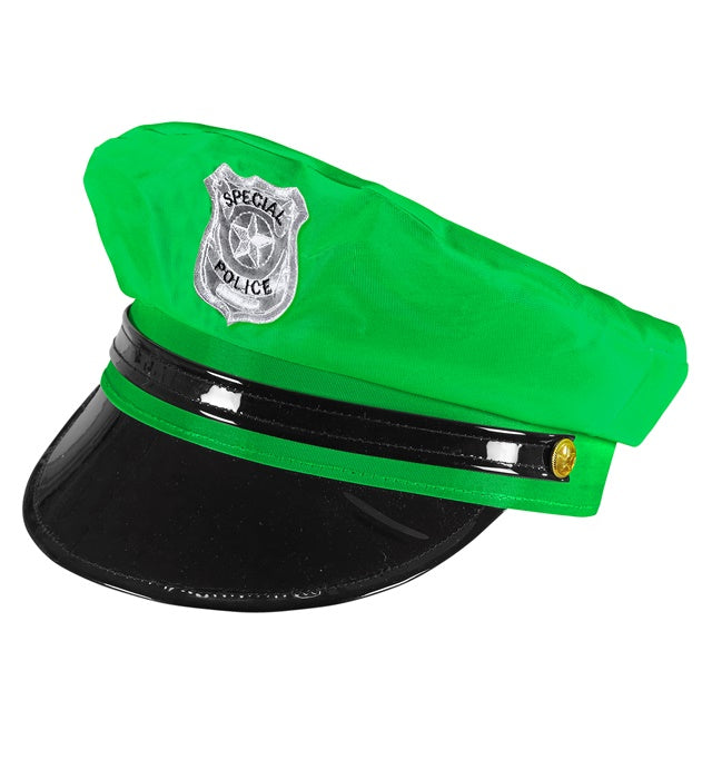 Neon Green Police Hat