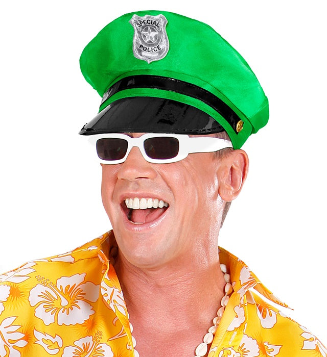 Neon Green Police Hat