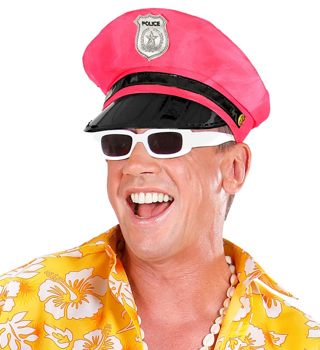 Neon Pink Police Hat