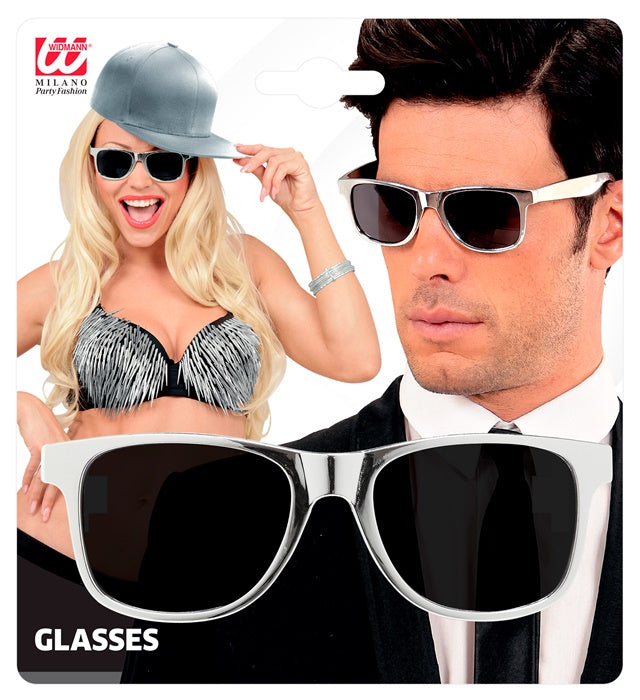 Metallic Silver Glasses