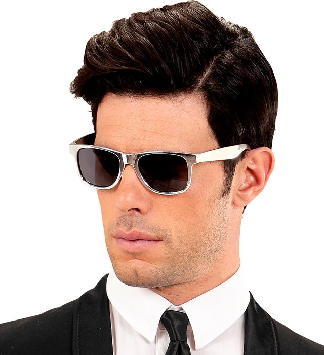 Metallic Silver Glasses