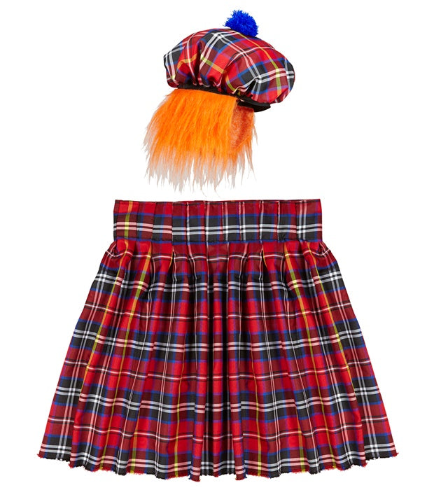 Scotsman  Kilt, Hat With Hair 