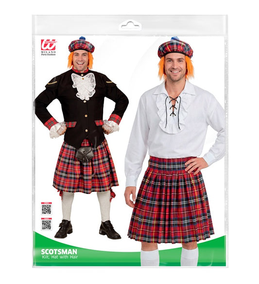 Scotsman  Kilt, Hat With Hair 