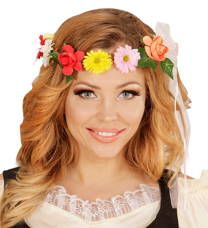 Flower Diadem With Ribbon