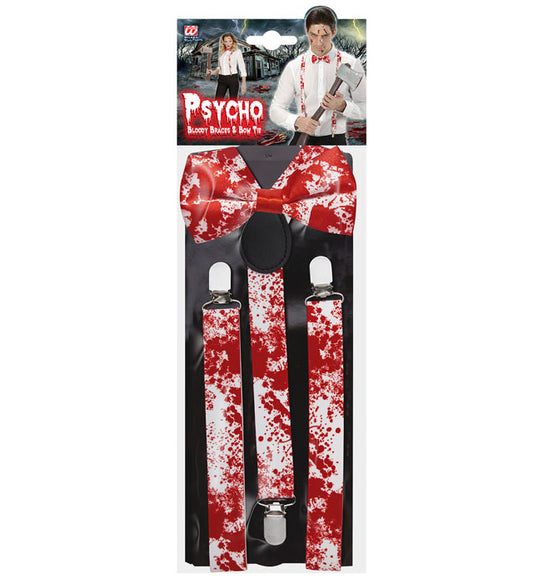 Psycho  Bloody Braces & Bow Tie 