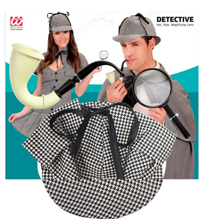 Detective  Hat, Pipe, Magnifyinglens 