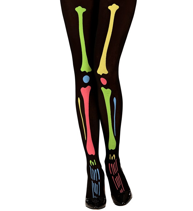 Neon Skeleton Pantyhose 40 Den