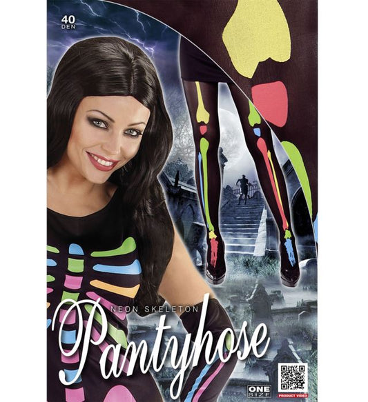 Neon Skeleton Pantyhose 40 Den