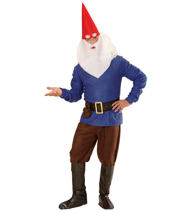 Blue Gnome  Coat, Pants, Belt With Purse, Boot Covers, Hat, Eyebrows And Beard 