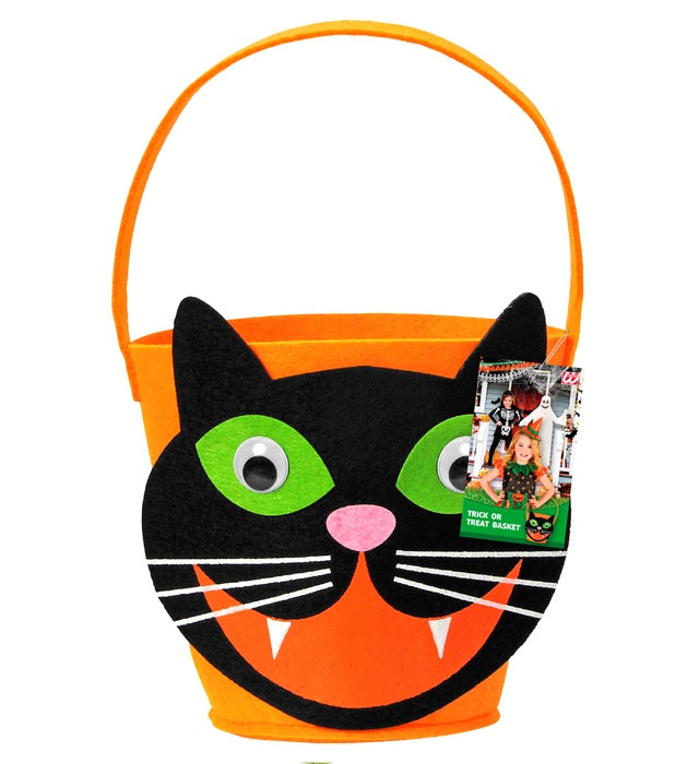 Cat Trick Or Treat Basket