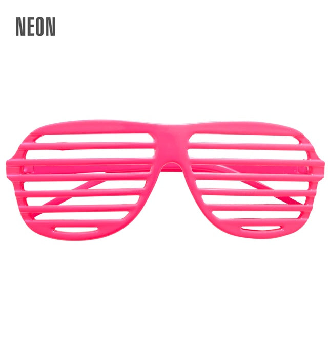 Neon Pink Shutter Glasses