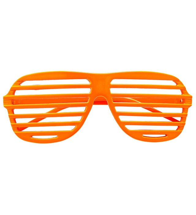 Neon Orange Shutter Glasses