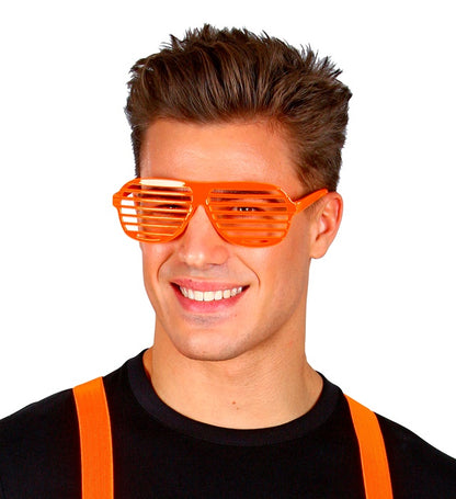 Neon Orange Shutter Glasses