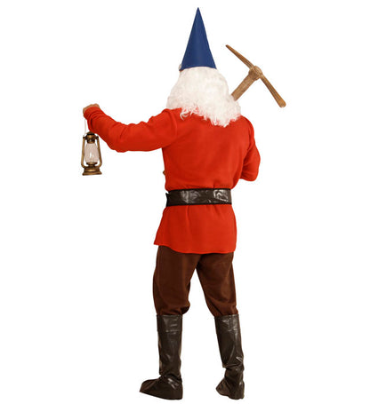 Red Gnome  Coat, Pants, Belt With Purse, Boot Covers, Hat, Eyebrows And Beard 