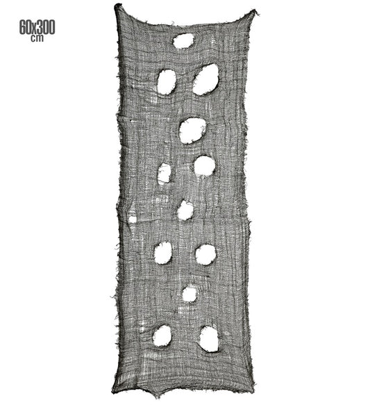 Black Freaky Fabric 60X300 Cm