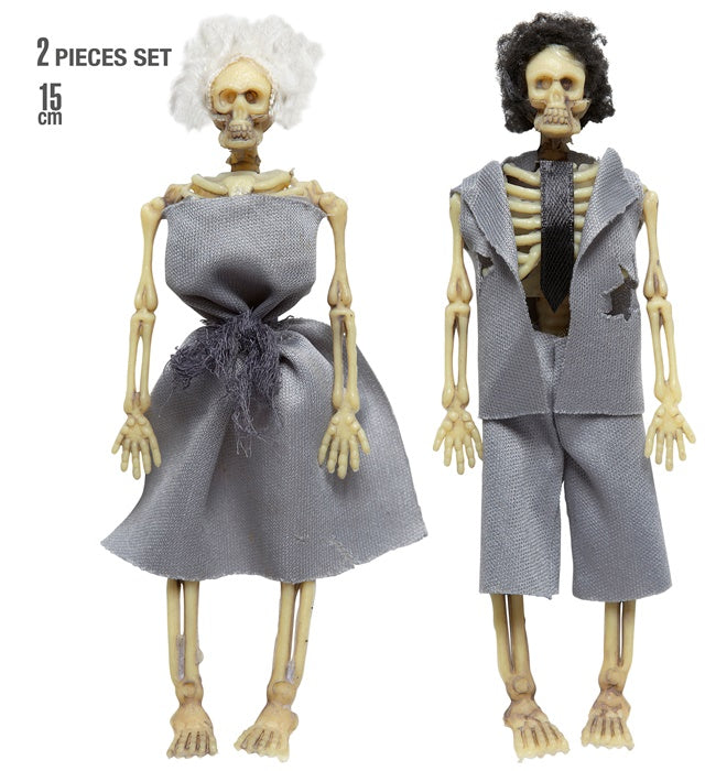 Dressed Skeleton Couple 15 Cm