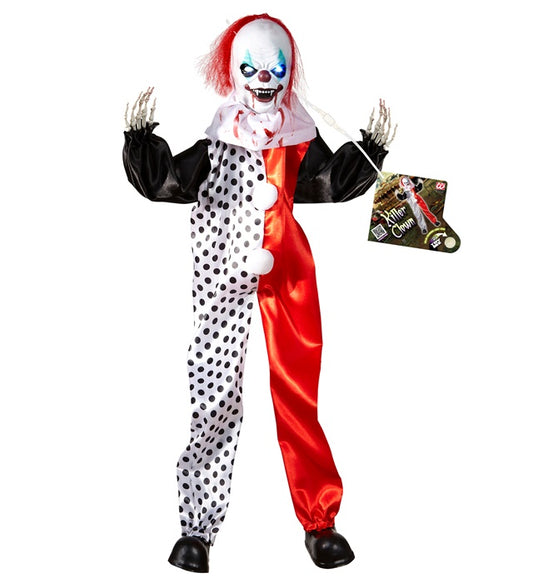 Killer Clown With Color Changing Light Eyes 90 Cm 