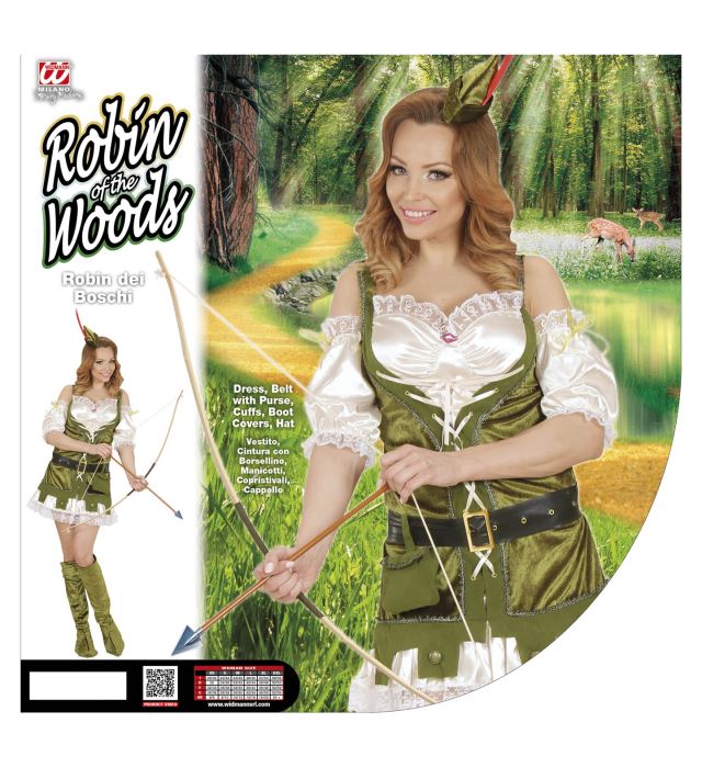 Robin Of Sherwood  Dress, Belt With Purse, Boot Covers, Hat 
