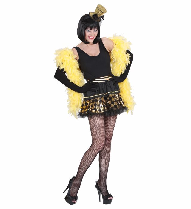 Black/Gold Chequered Sequin Tutu