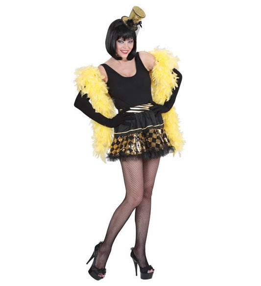 Black/Gold Chequered Sequin Tutu