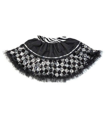 Black/Silver Chequered Sequin Tutu