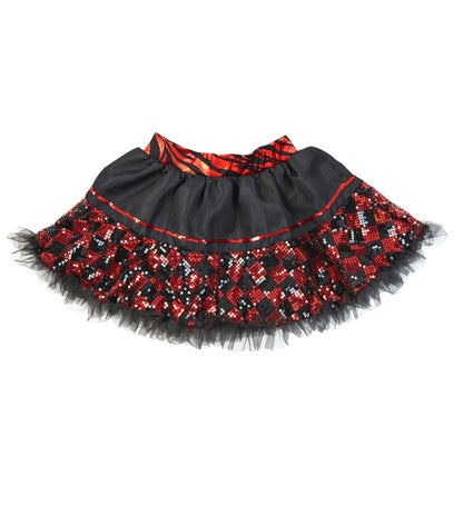 Black/Red Chequered Sequin Tutu