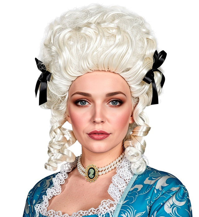 Ivory Colonial Woman Wig In Box