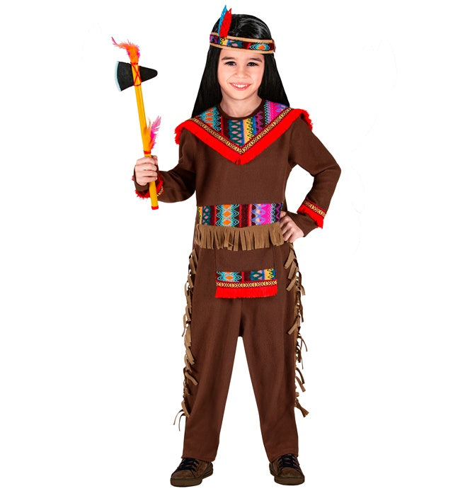 Indian  Overalls, Headband With Feathers 